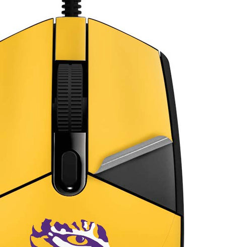 Louisiana State University - LSU Tigers Baton Rouge Yellow G203 Prodigy RGB Wired Gaming Mouse Skin
